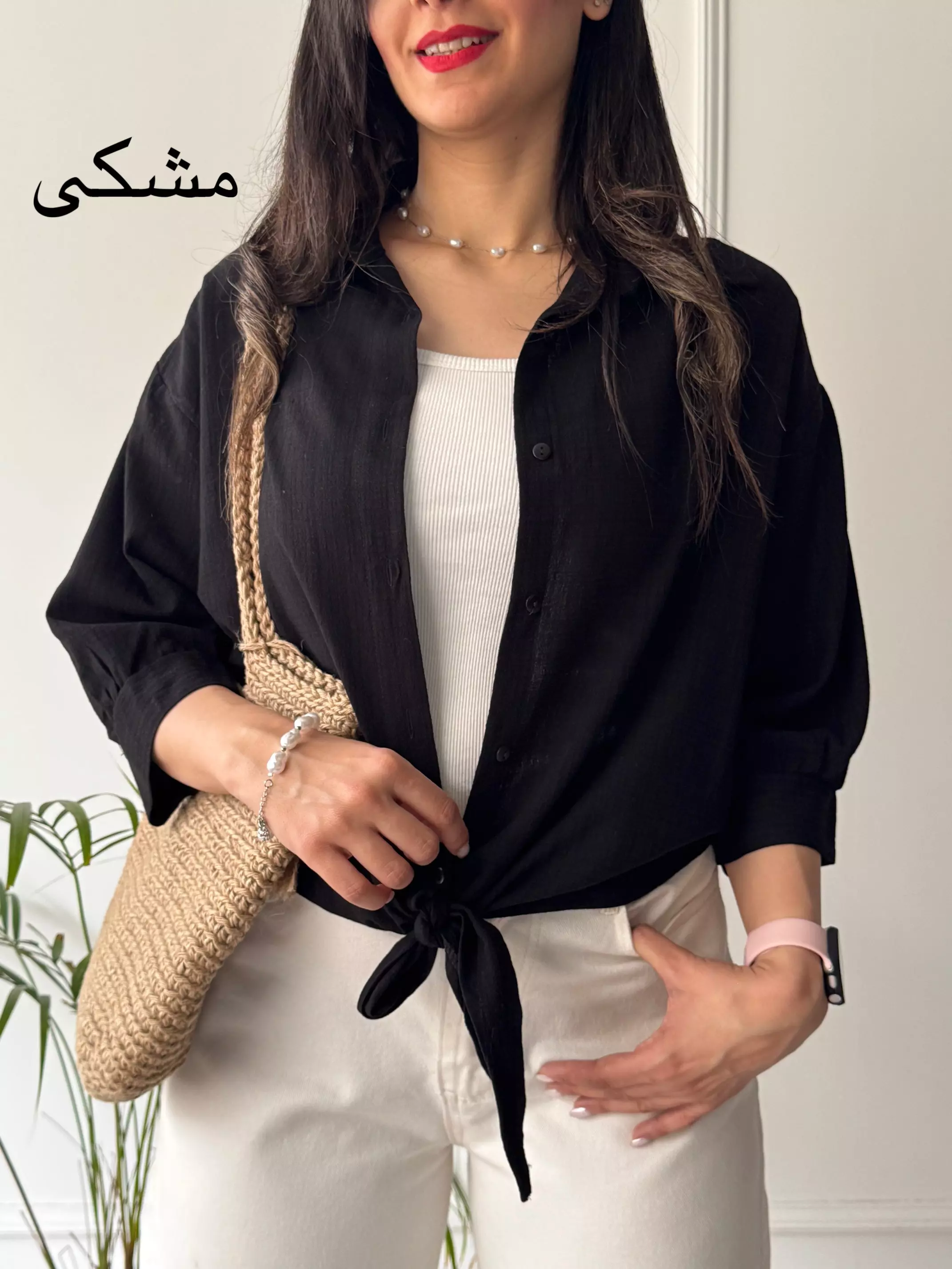 شومیز مانتویی گره ای باران